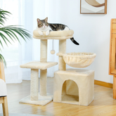 Arbre à chat design petite taille beige
