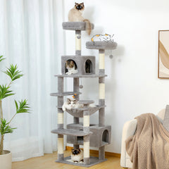 Arbre à chat xl multi-confort gris clair