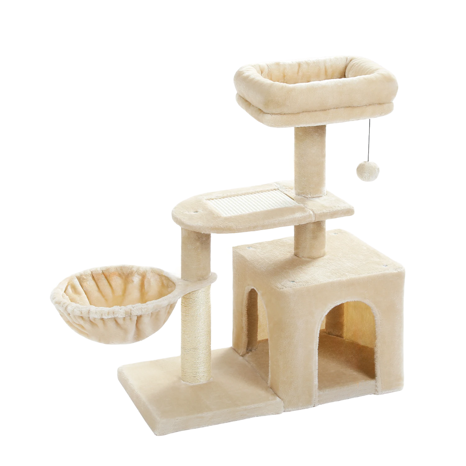 Arbre à chat design petite taille beige