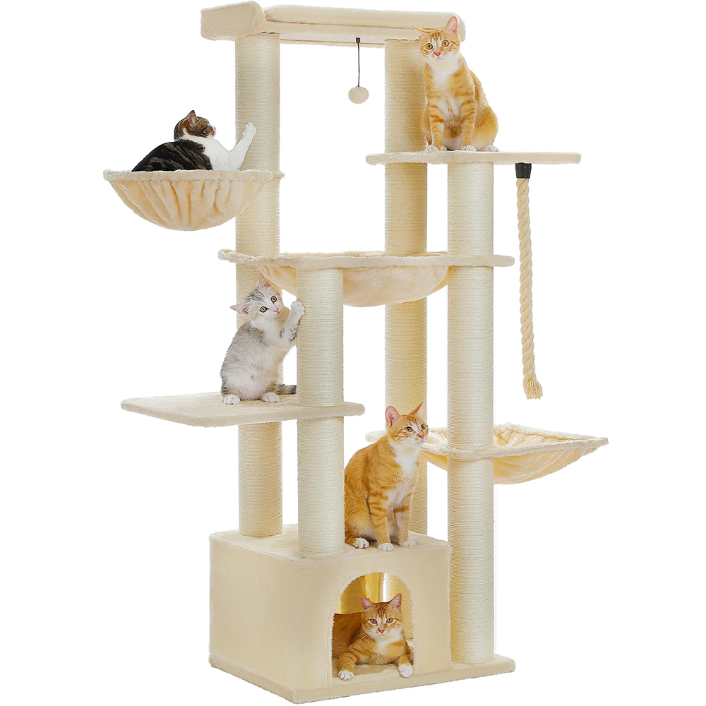 Arbre à chat xl Maine Coon beige