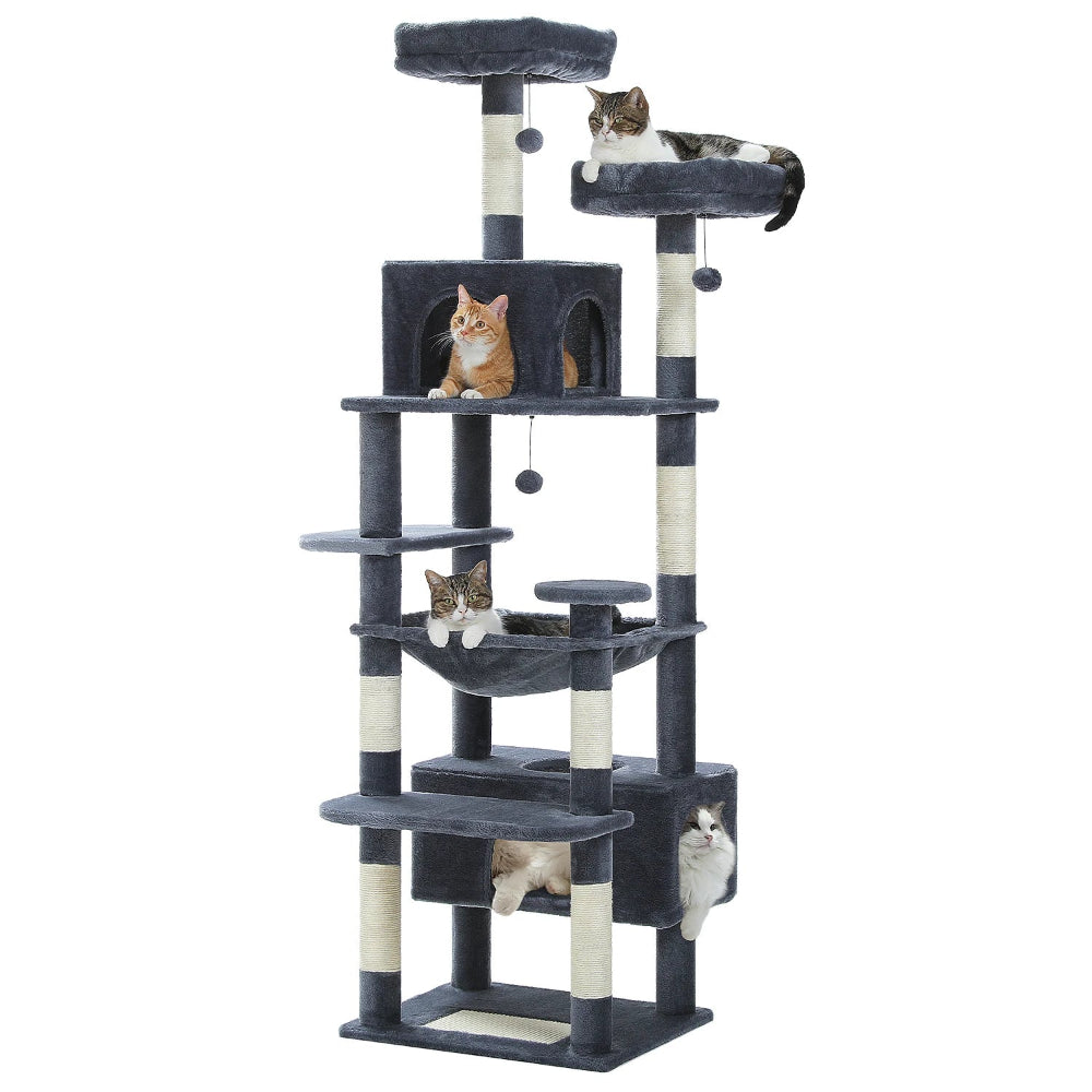 Arbre à chat xl multi-confort gris foncé
