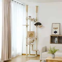 Arbre à chat design escalade beige