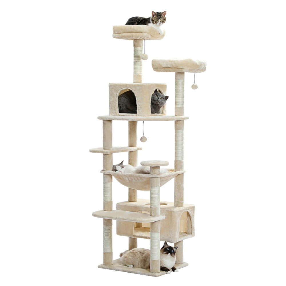 Arbre à chat xl multi-confort beige